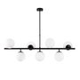 Opviq Fazli - 10525 Lámpara de araña negra con altura ajustable